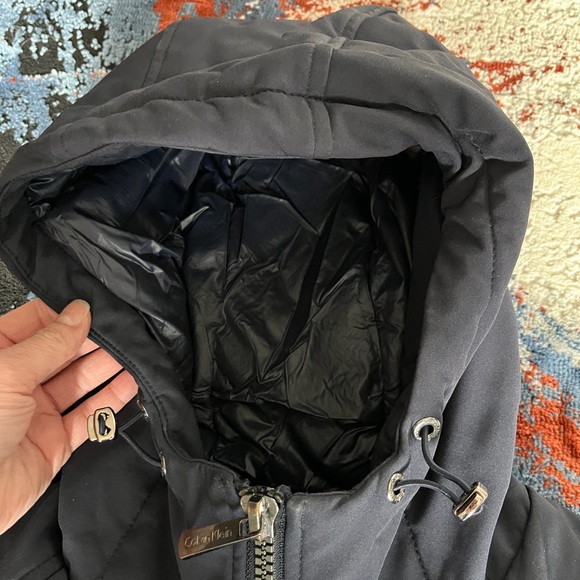 Calvin Klein Ladies’ Dark Blue Raincoat - Picture 3 of 7